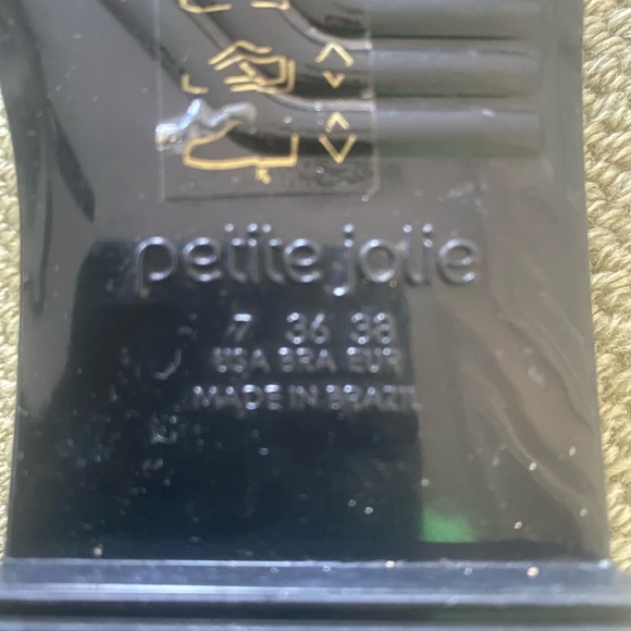 Petite Jolie Bow Slides Black 7 - Picture 3 of 3